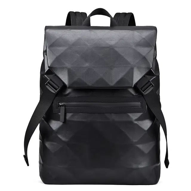 爱尔绅特 大容量商务 耐磨面料 双肩包 常规 男女同款情侣款 灰色 黑色 白色