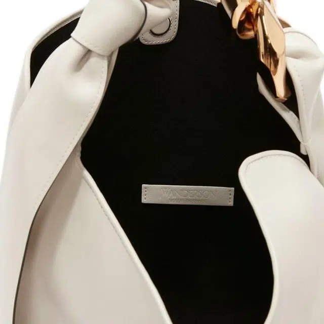 JW Anderson Chain Detail Small Shoulder Bag Gray White