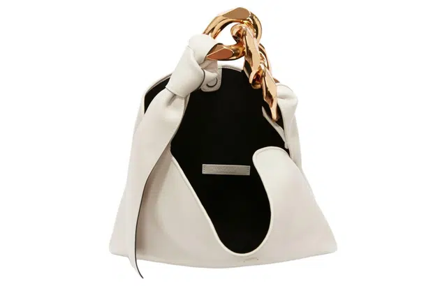JW Anderson Chain Detail Small Shoulder Bag Gray White