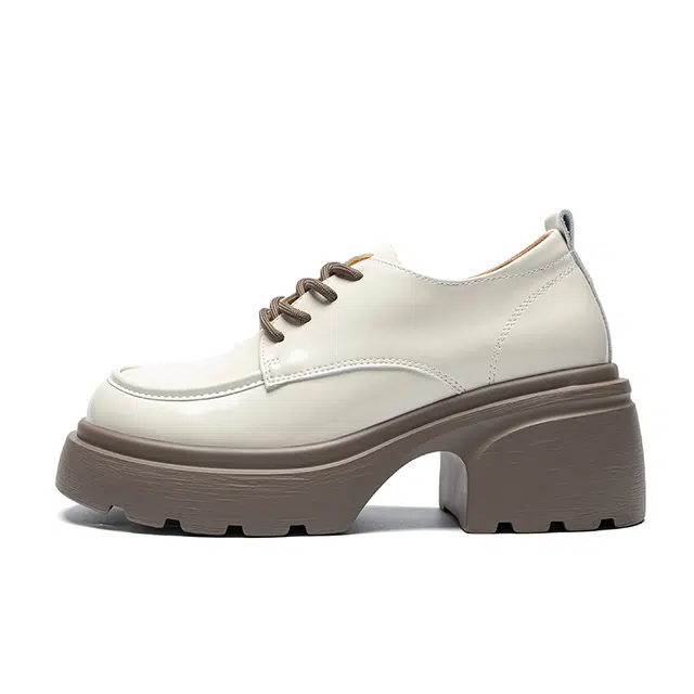 ZHR Thick Sole Leather Casual Shoes