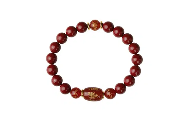 凤凰涅磐 吉祥 复古国潮 高含量 平安转运新中式 再造辰砂朱砂 玉石手串 女款