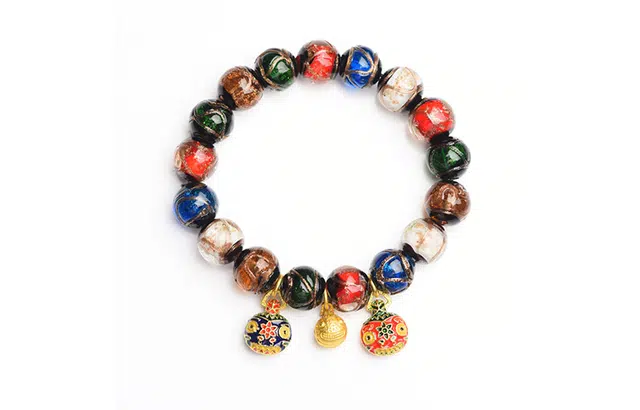 鲤晶 十全十美 多宝吞金兽 招财纳福轻奢国潮 琉璃 玉石手串 男女同款情侣款