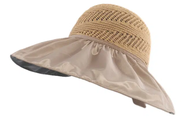 优幽兰 黑胶空顶帽小众显脸小防紫外线沙滩帽遮阳大头围帽子草编帽太阳帽小众旅游实用休闲穿搭 聚酯纤维 防晒帽 女款