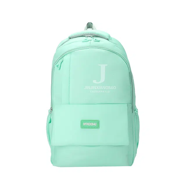 德力熊百搭日系书包男女同款多色尼龙高中学生初中生大容量减负双肩包旅行背包