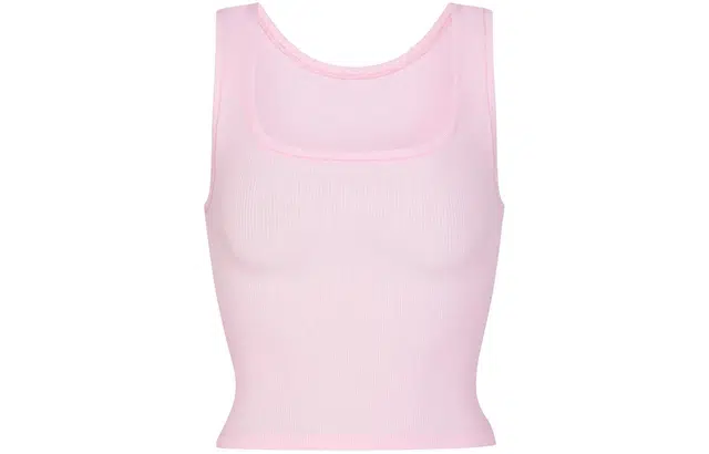 SKIMS COTTON RIB TANK 3-PACK 3 HOT PINK MULTI