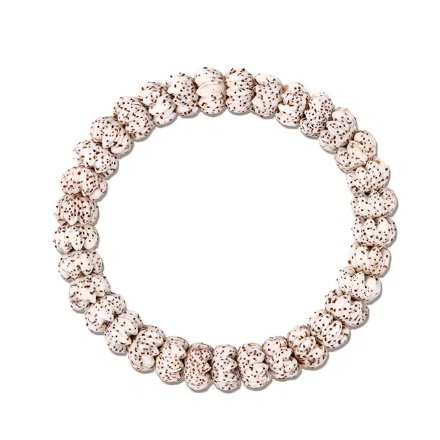 梵澜 海南原生态佛珠盘玩手把件 高密精雕莲花文玩  国风转运念珠单圈手饰 星月菩提 菩提类手串 男女同款情侣款 礼盒