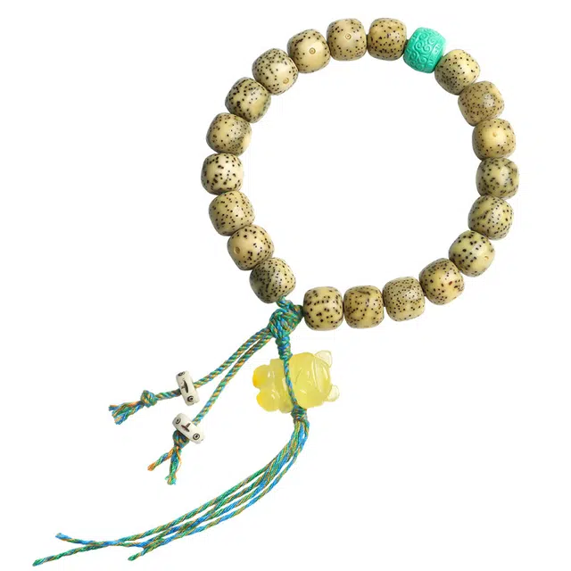 月印百川 小熊软糖设计 高油高密中国风转运念珠手把件 时尚百搭流苏手饰 星月菩提 手串 男女同款情侣款 礼盒装