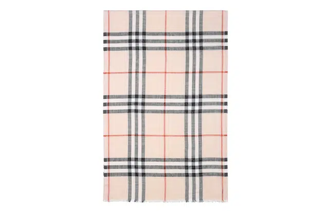 Burberry Classic Check Wool Scarf Stone