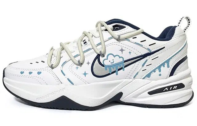 Nike Air Monarch 4 White Navy PU