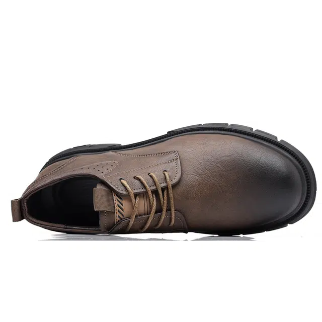 意利船长 二层牛皮 防滑耐磨 经典百搭 休闲鞋 男款