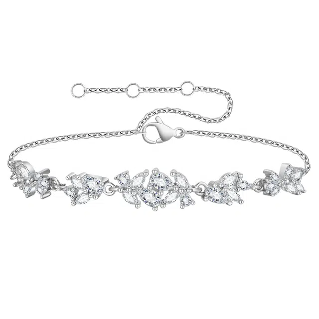 恋朵 紫藤花 森系岁岁平安可调节 铜合金 手链 女款