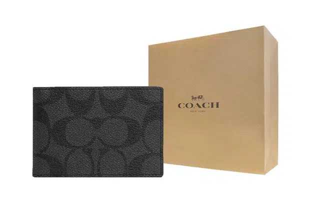 COACH Billfold Wallet 10 Black