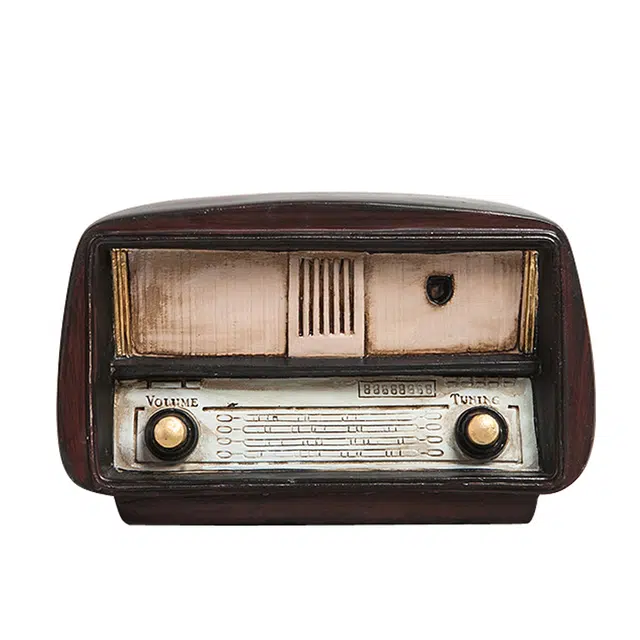 钵提 复古美式小摆件收音机 潮流衍生品 家居客厅咖啡店铺 餐厅玄关装饰