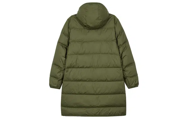 Nike Logo Mid-Length Down Jacket Military Green