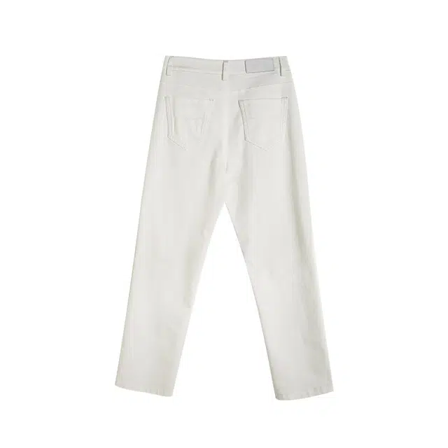 娅丽达 中腰九分直筒牛仔裤 女款