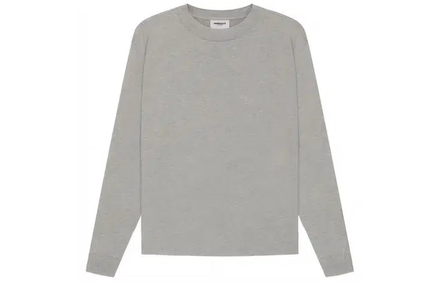 Fear of God Essentials SS21 Long Sleeve Tee Dark Heather Oatmeal T
