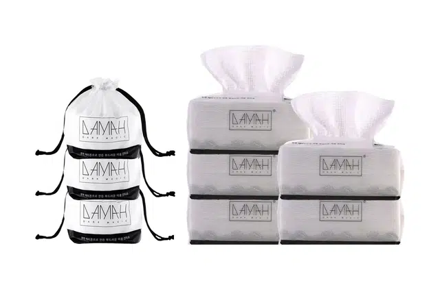 黑魔法 一次性洗脸巾天然植物纤维原丝卷筒抽取实惠大份组合装通用毛巾