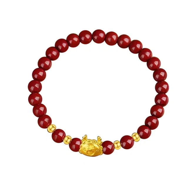 岁月静好 新中式国潮民族风 再造辰砂朱砂 手串 男女同款情侣款
