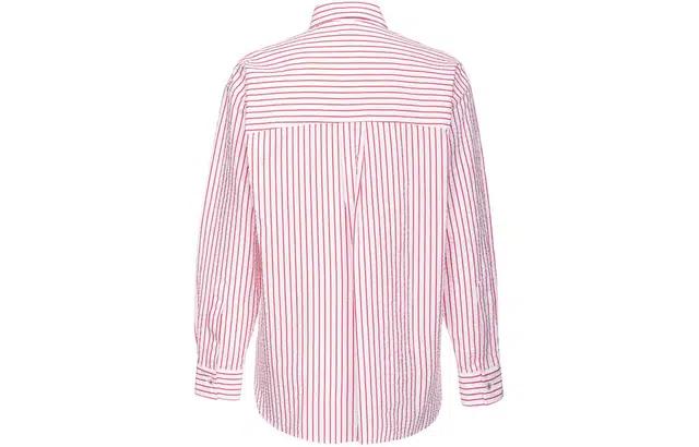 PINKO SS24 Striped Seersucker Shirt