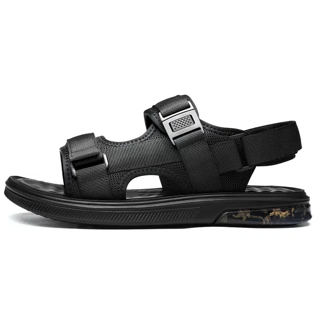 法派 超纤皮 厚底百搭休闲 沙滩凉鞋 男款