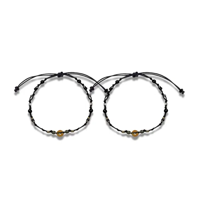 饰伴 风华绝代国潮复古简约新中式小众设计感转运 织物 手链 男款