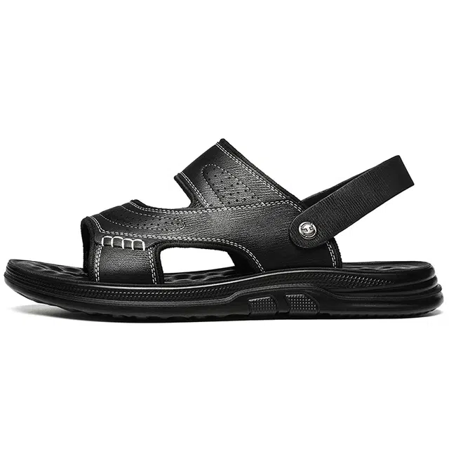 法派 超纤皮 潮流舒适百搭透气轻便 沙滩凉鞋 男款