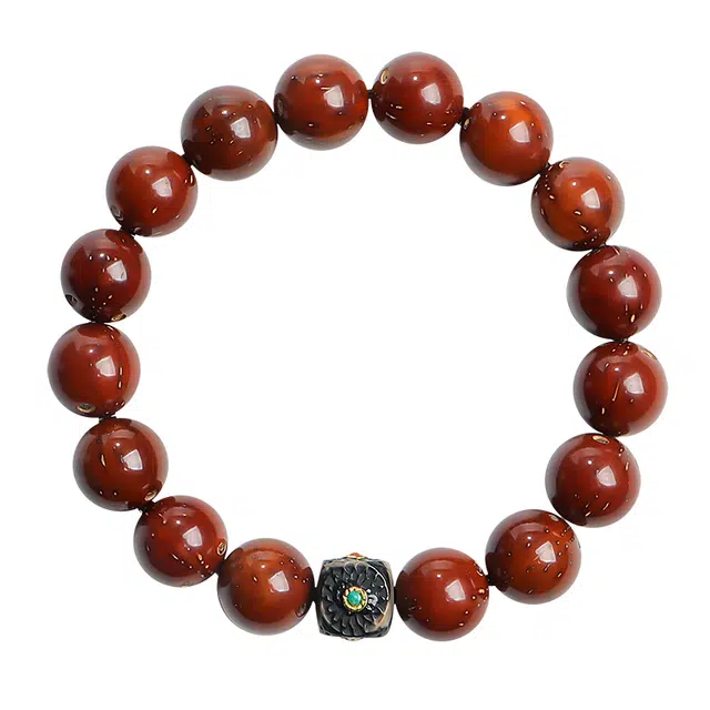 月印百川 招财转运念珠新中式国潮设计佛珠文玩 紫金鼠 菩提类手串 男女同款情侣款 礼盒装