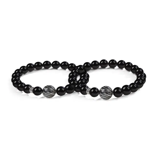 饰伴 复古轻奢优雅气质 新中式暗黑系 黑曜石 玉石手串 男女同款情侣款