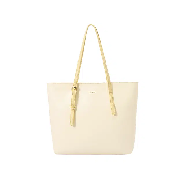 森马 质感大容量简约通勤 合成革 单肩包 中号 女款 粉色调/米白/ 奶黄/卡其/ 黑色