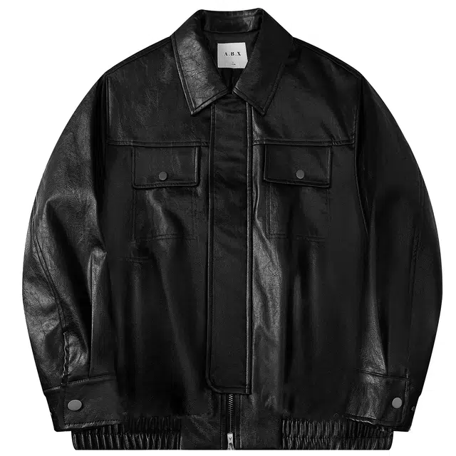 DISTRESS PU LEATHER JACKET