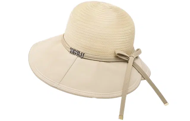 优幽兰 潮流户外大头围遮阳帽大脸显小防紫外线旅行 欧根纱 聚酯纤维 防晒帽 女款