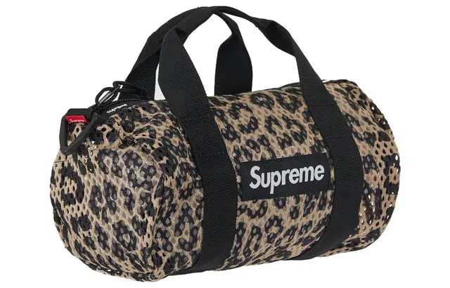 Supreme Leopard Print Nylon Bag