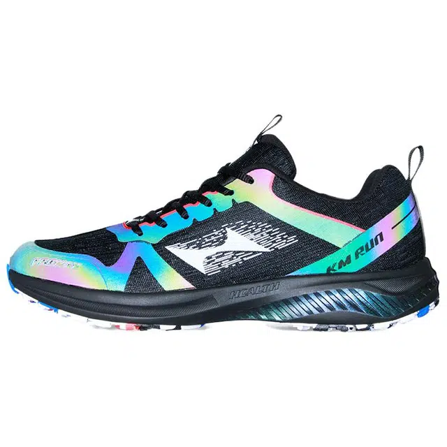 海尔斯 舒适减震耐磨 低帮 休闲跑步鞋 男女同款 黑白