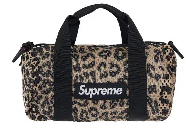 Supreme Leopard Print Nylon Bag