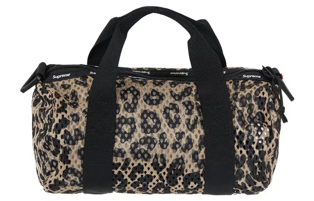 Supreme Leopard Print Nylon Bag