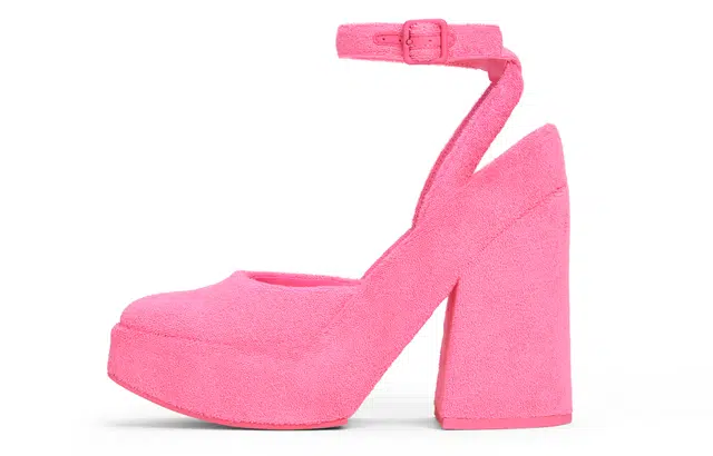 CHARLES&KEITH Textured Block Heel Pumps