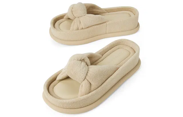 CHARLESKEITH ck PU 3.5cm BLACK TEXTUREDBeigePink