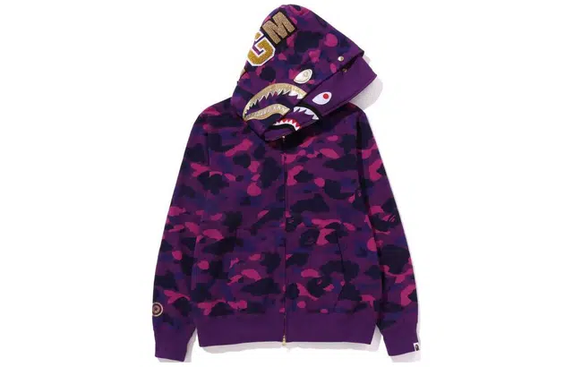 A BATHING APE Color Camo Double Shark Full Zip Hoodie
