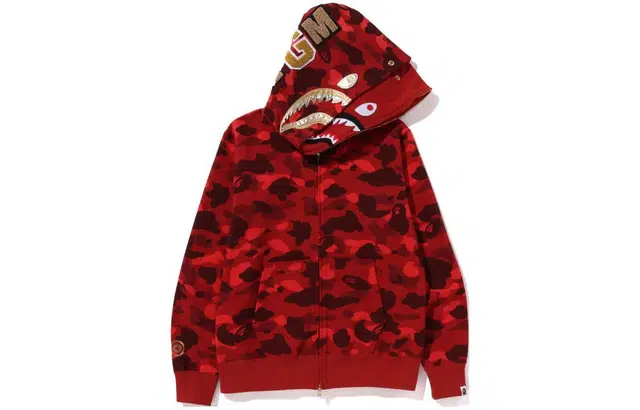 A BATHING APE Color Camo Double Shark Full Zip Hoodie