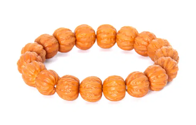 檀欣 国风新中式 摩登复古高级精雕飞碟京八棱招财平安八方来财转运珠串念珠佛珠 猴头核桃 手串 男女同款情侣款