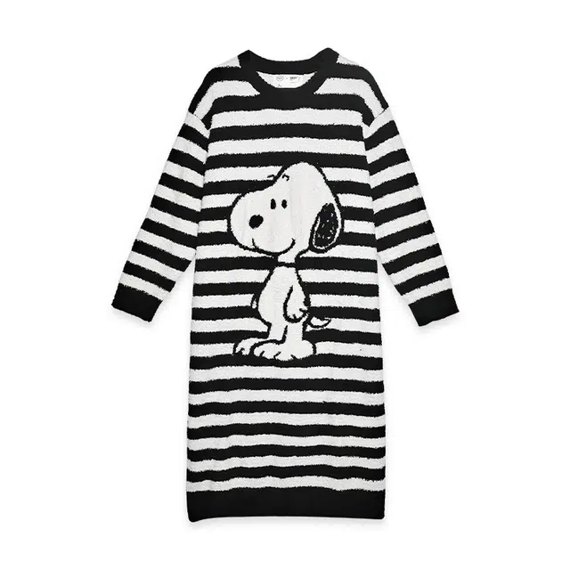 贝妍 可爱休闲舒适长袖睡裙 女款 白色