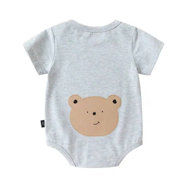 婴童 嘟嘟家 休闲简约舒适短袖连体衣