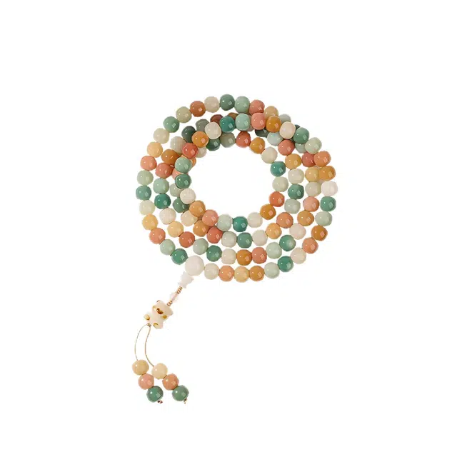 匠锁心玉 新中式 国潮国风 转运 佛珠 复古 菩提根 手串 男女同款情侣款