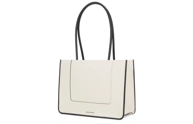 CHARLESKEITH ck PU Tote CreamNoir
