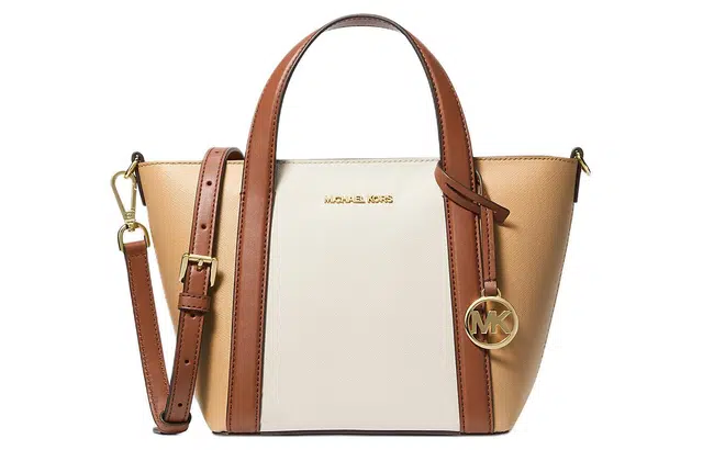 MICHAEL KORS MK Pratt Logo Tote