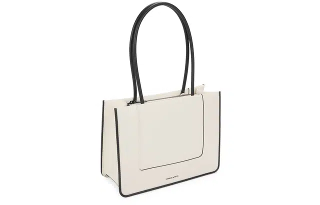 CHARLESKEITH ck PU Tote CreamNoir