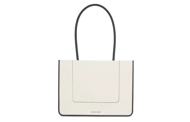 CHARLESKEITH ck PU Tote CreamNoir