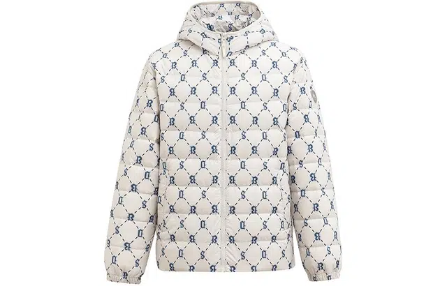 波司登 满印连帽短款羽绒服 男款