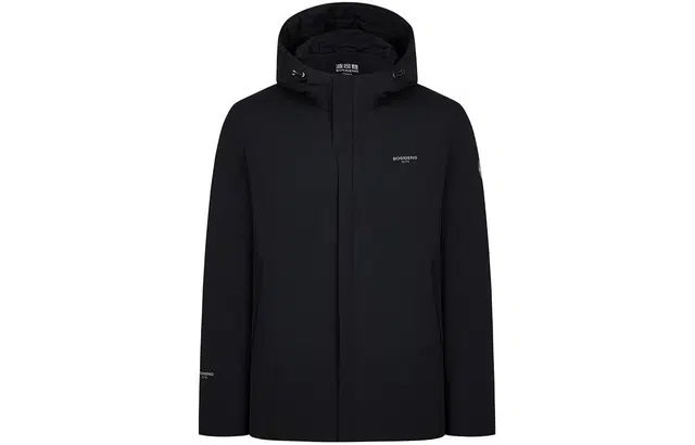 波司登 字母印花连帽长袖轻薄羽绒服 男款