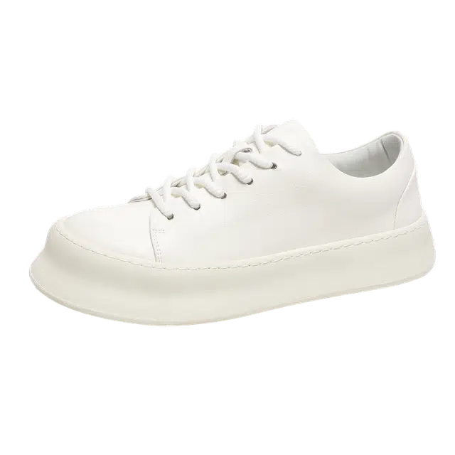 健休 牛皮 简约 防滑 低帮 板鞋 男款